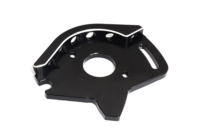 T8597BLACK Billet Machined T2 Motor Plate for 1/10 Stampede 4X4 & Slash 4X4 (non-LCG) 6890 - Image 1