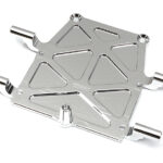 Billet Machined Rear Under Cover + Antenna Mount for Tamiya CR01