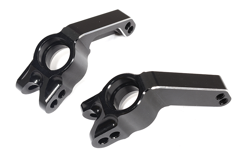 T8630BLACK Black Machined T2 Rear Hub Carriers for 1/10 4X4 RC Truck Models 1952 - Image 1