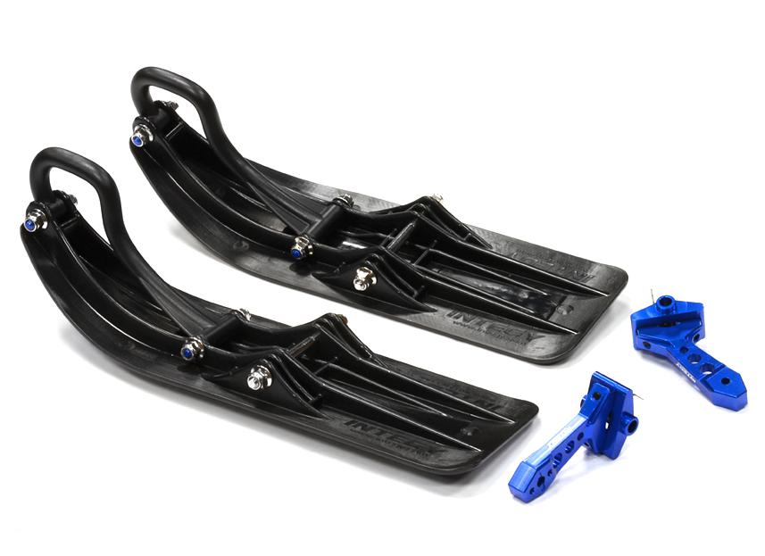T8631BLUE Front Sled Ski Attachment Set for Traxxas 1/10 Stampede 4X4 & Slash 4X4 - Image 1