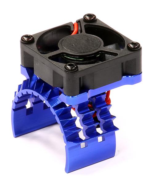 T8635BLUE T2 Motor Heatsink w/ Cooling Fan for Traxxas 1/10 Stampede 4X4 & Slash 4X4 - Image 1