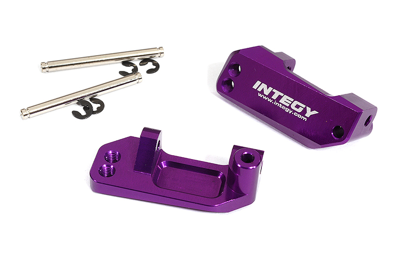 T8639PURPLE Machined T3 Caster Blocks for 1/10 Rustler 2WD, Stampede 2WD, Slash 2WD 3632 - Image 1