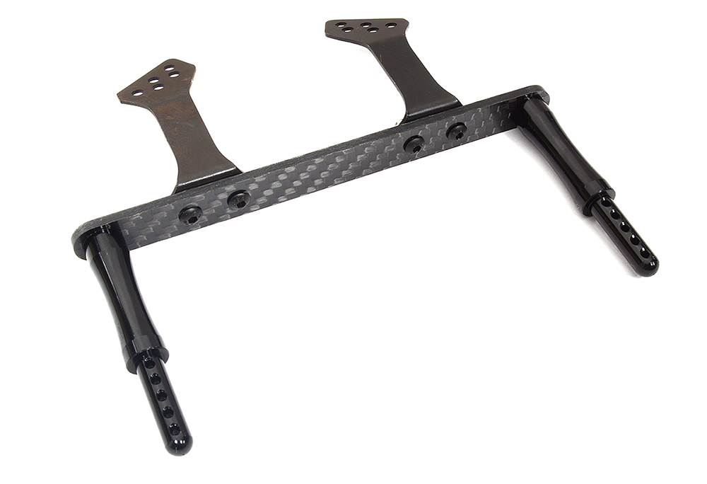 T8642BLACK Machined Composite & Alloy T3 Front Body Mount Set for 1/10 Stampede 2WD 3614 - Image 1