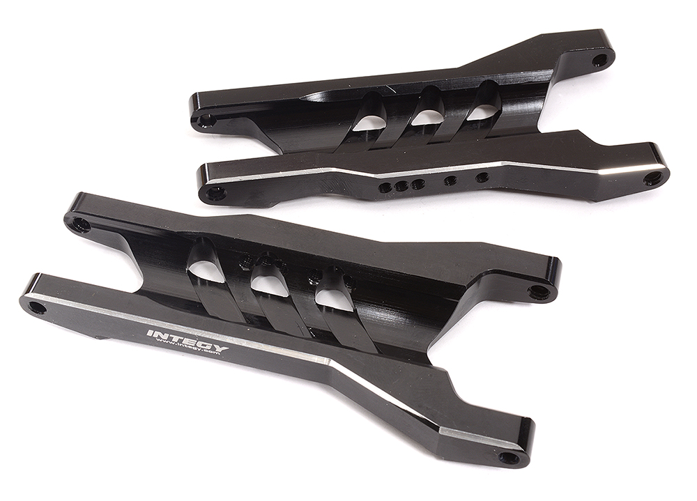 T8645BLACK Billet Machined T3 Rear Lower Arms for 1/10 Rustler 2WD & Stampede 2WD 3655X - Image 1
