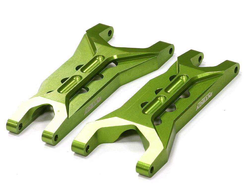 T8645GREEN Billet Machined T3 Rear Lower Arms for 1/10 Rustler 2WD & Stampede 2WD 3655X - Image 1