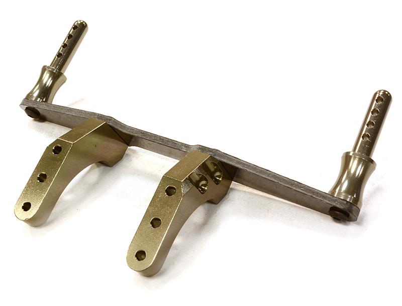 T8647GREY Machined Composite & Alloy T3 Rear Body Mount Set for 1/10 Stampede 2WD 3614 - Image 1