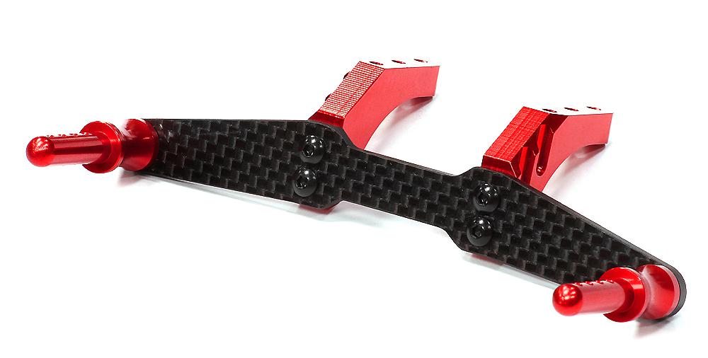 T8647RED Machined Composite & Alloy T3 Rear Body Mount Set for 1/10 Stampede 2WD 3614 - Image 1