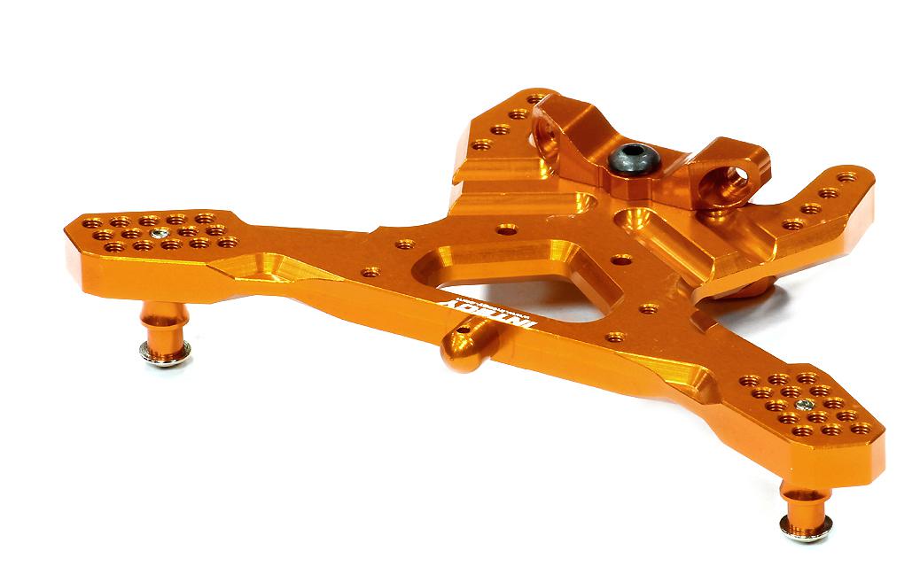 T8648ORANGE Machined T3 Rear Shock Tower for 1/10 Rustler 2WD/Stampede 2WD/Slash 2WD 3638 - Image 1