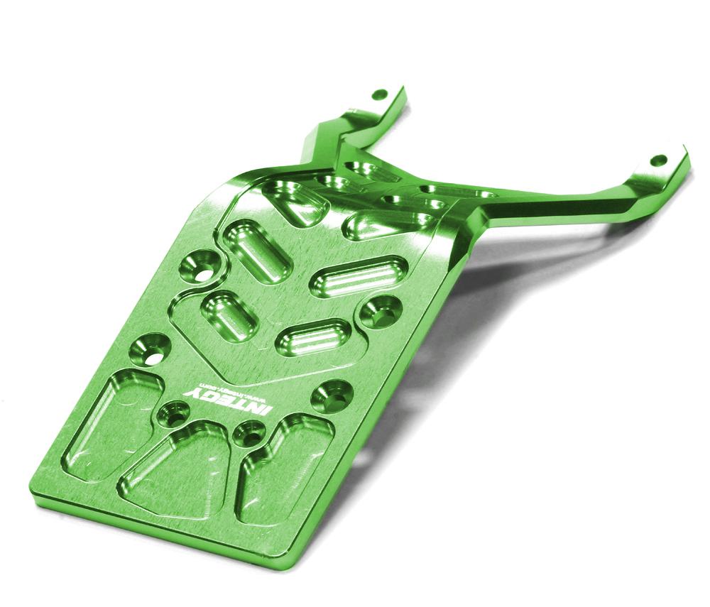 T8649GREEN Billet 4mm Rear Skid Plate for 1/10 Stampede 2WD & Slash 2WD (non-LCG) 3623 5837 - Image 1