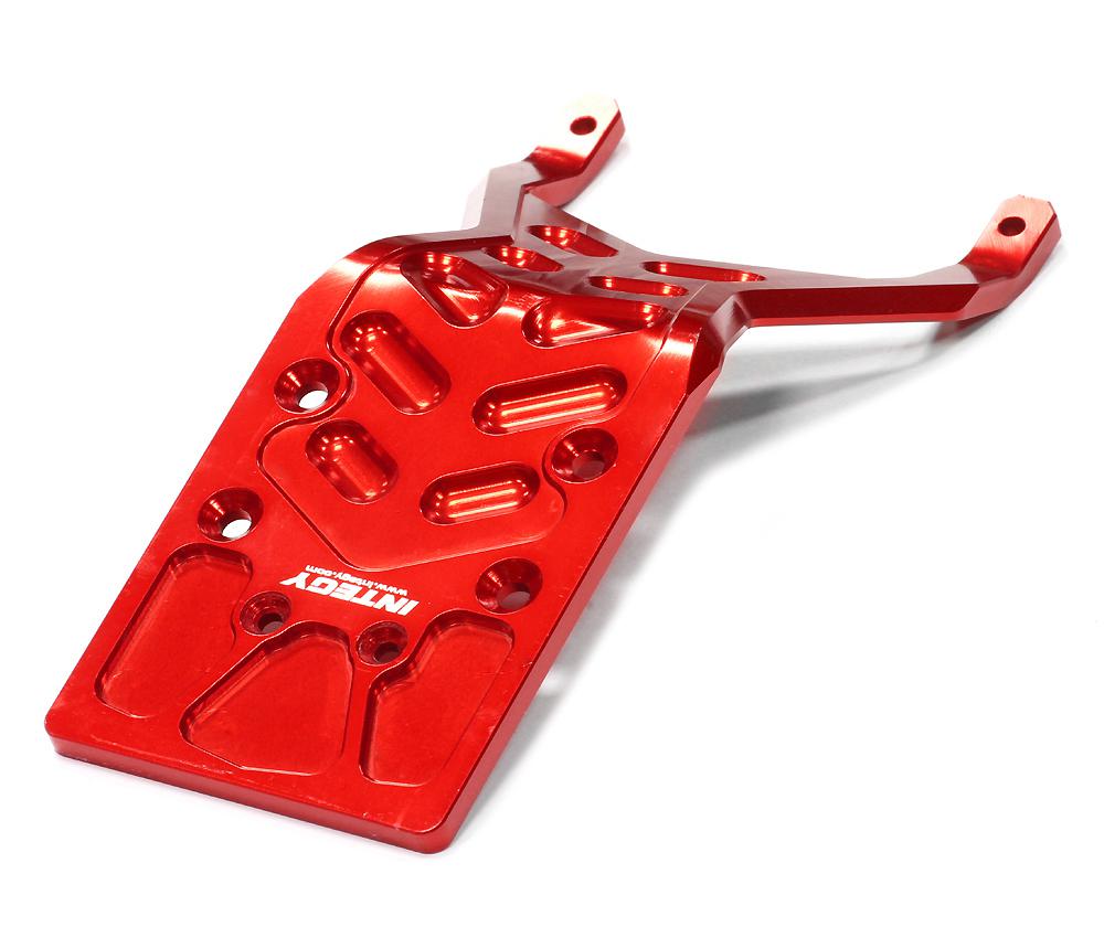 T8649RED Billet 4mm Rear Skid Plate for 1/10 Stampede 2WD & Slash 2WD (non-LCG) 3623 5837 - Image 1
