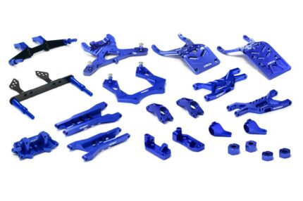 Complete Blue Billet Machined Suspension Upgrade Kit for 1/10 Stampede 2WD