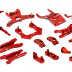 Red Complete Billet Machined Suspension Upgrade Kit for 1/10 Stampede 2WD