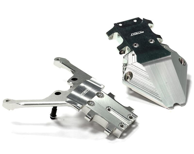 T8656SILVER Machined Fr. & Rr. Bulkhead for 1/10 Slash 4X4 Stampede 4X4 (non-LCG) 6829 6830X - Image 1