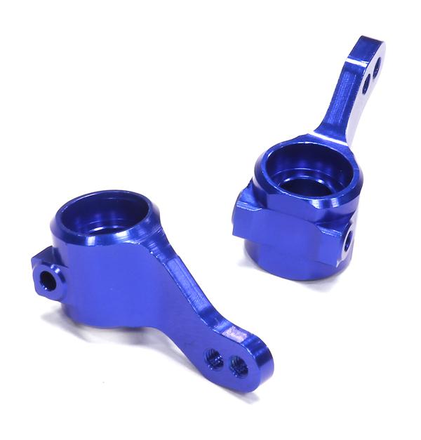 T8661BLUE Billet Machined Steering Knuckles for Traxxas 1/10 Bandit 3636 - Image 1