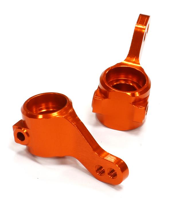 T8661ORANGE Billet Machined Steering Knuckles for Traxxas 1/10 Bandit 3636 - Image 1