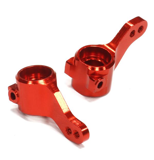 T8661RED Billet Machined Steering Knuckles for Traxxas 1/10 Bandit 3636 - Image 1