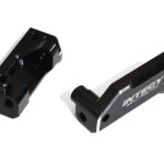 Black Billet Machined Front Caster Blocks for Traxxas 1/10 Slash 2WD 3632