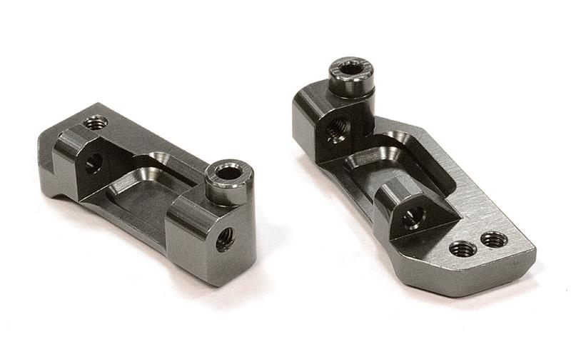 T8663GREY Grey Billet Machined Front Caster Blocks for Traxxas 1/10 Slash 2WD 3632 - Image 1