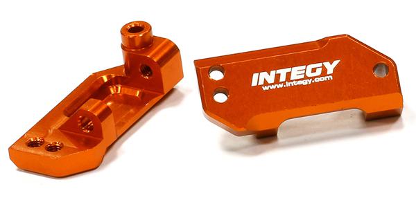 T8663ORANGE Billet Machined Front Caster Blocks for Traxxas 1/10 Slash 2WD 3632 - Image 1