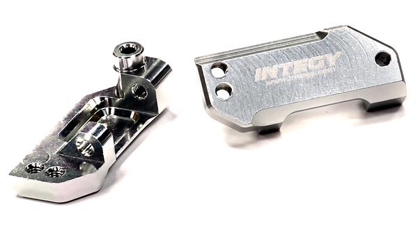 T8663SILVER Billet Machined Front Caster Blocks for Traxxas 1/10 Slash 2WD 3632 - Image 1