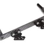 Machined Front Body Mount Set in Black for 1/10 Slash 2WD RC Truck 1914R