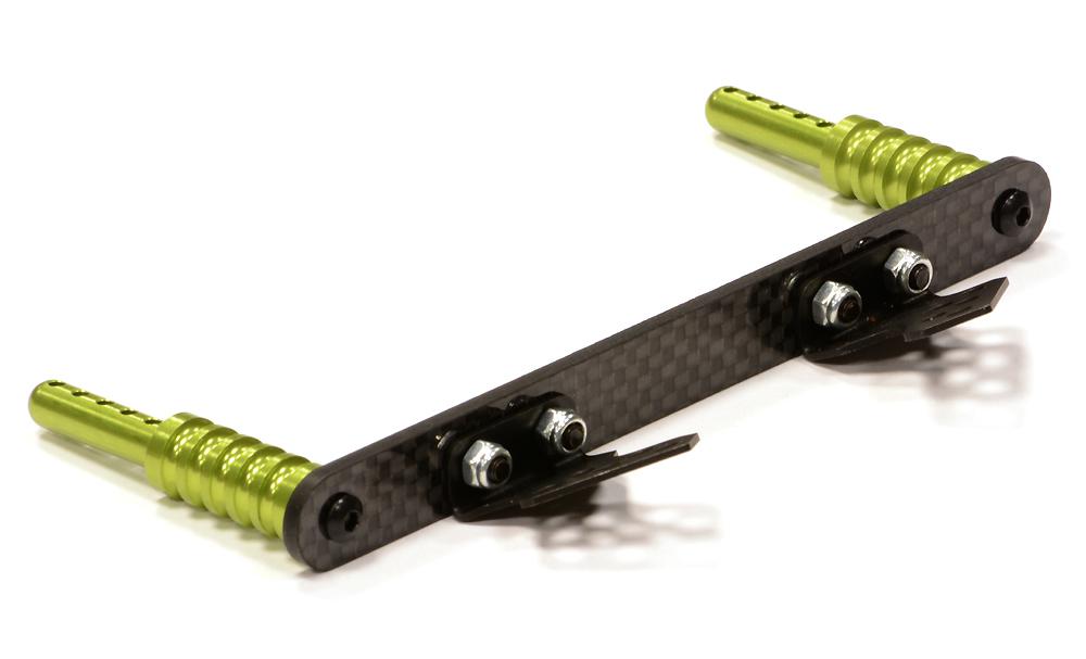 T8666GREEN Machined Front Body Mount Set for Traxxas 1/10 Slash 2WD 1914R - Image 1