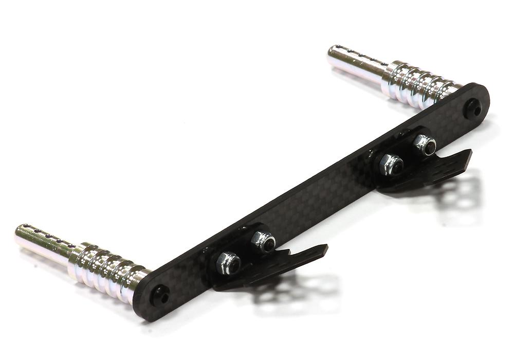 T8666SILVER Machined Front Body Mount Set for Traxxas 1/10 Slash 2WD 1914R - Image 1