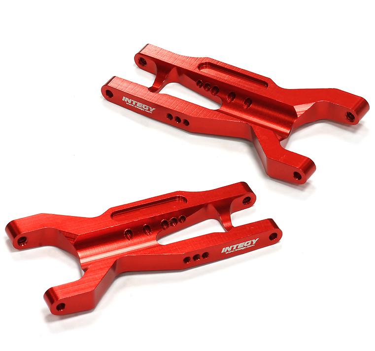 T8669RED Billet Machined Rear Suspension Arms for Traxxas 1/10 Slash 2WD 2555 - Image 1