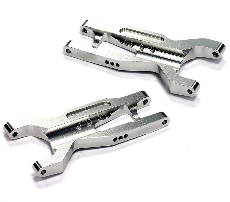 T8669SILVER Billet Machined Rear Suspension Arms for Traxxas 1/10 Slash 2WD 2555 - Image 1