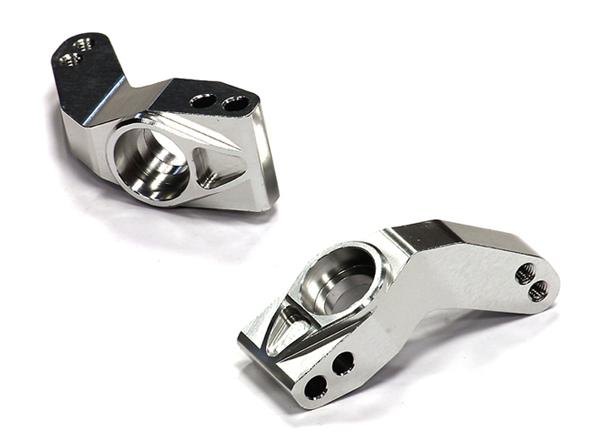 T8670SILVER Billet Machined Rear Hub Carriers for Traxxas 1/10 Slash 2WD 3752 - Image 1