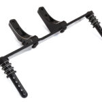 Black Machined Rear Body Mount Upgrade Set for Traxxas 1/10 Slash 2WD 1914R