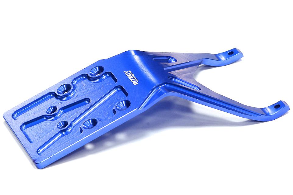 T8673BLUE Billet Machined Rear Skid Plate for Traxxas 1/10 Slash 2WD (non-LCG) 5837 - Image 1
