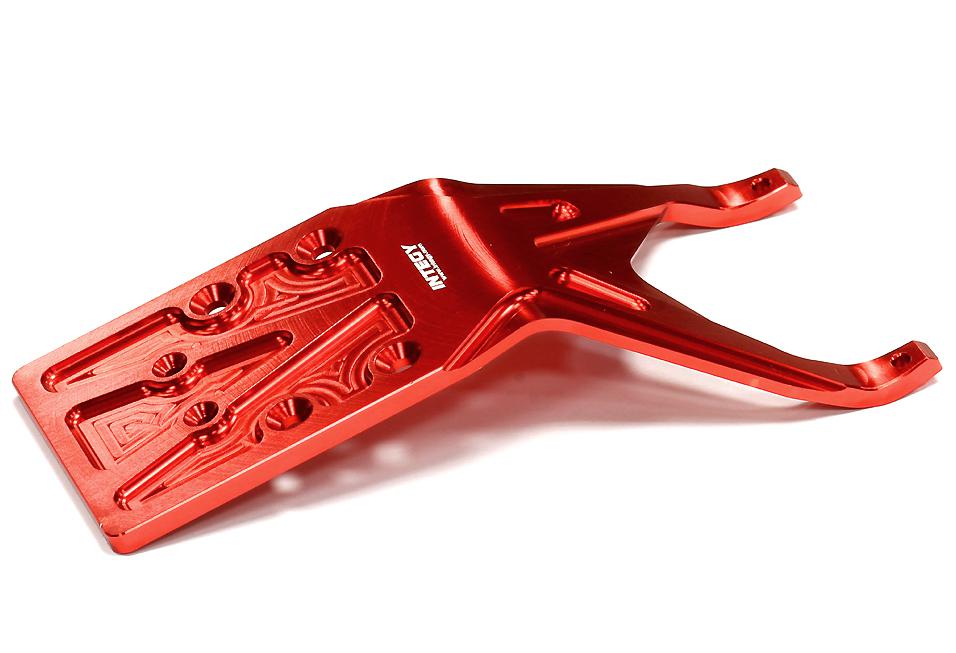 T8673RED Billet Machined Rear Skid Plate for Traxxas 1/10 Slash 2WD (non-LCG) 5837 - Image 1