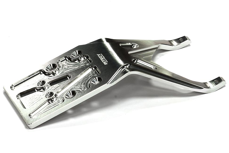T8673SILVER Billet Machined Rear Skid Plate for Traxxas 1/10 Slash 2WD (non-LCG) 5837 - Image 1