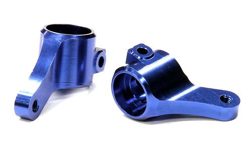 T8675BLUE Billet Machined Steering Knuckles for Traxxas 1/10 Slash 2WD 3654 - Image 1