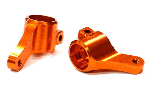 T8675ORANGE Billet Machined Steering Knuckles for Traxxas 1/10 Slash 2WD 3654 - Image 1