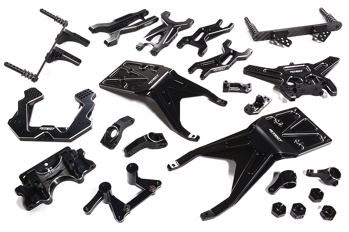 T8676BLACK Black Complete Billet Machined Suspension Upgrade Kit for Traxxas 1/10 Slash 2WD - Image 1
