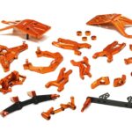 Complete Orange Billet Machined Suspension Upgrade Kit for Traxxas Slash 2WD
