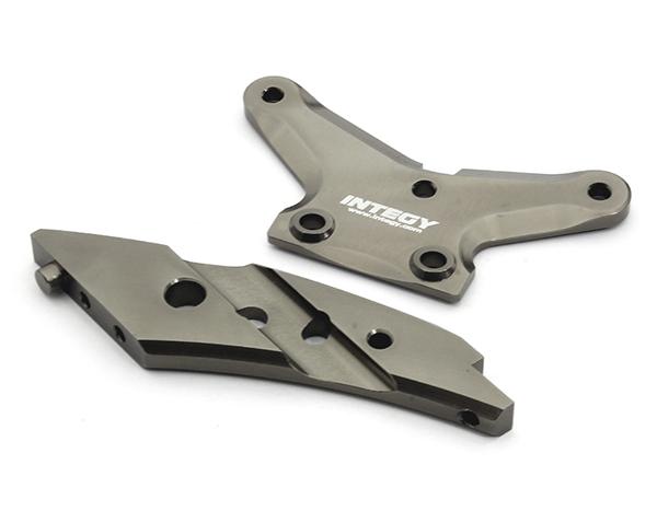 T8680GREY Grey Billet Machined Front Anti-Bending Plate for HPI Ken Block WR8 Flux - Image 1