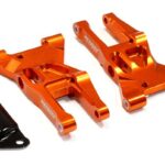 Orange Billet Machined Front Lower Suspension Arms for HPI Ken Block WR8 3.0