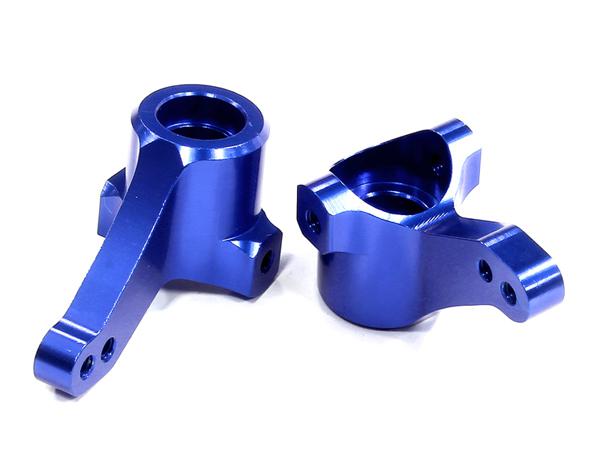 T8686BLUE Blue Billet Machined Steering Knuckles for HPI Ken Block WR8 3.0 - Image 1