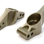 Grey Billet Machined Rear Hub Carriers for HPI Ken Block WR8 3.0