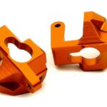 Orange Billet Machined Caster Blocks for HPI Ken Block WR8 3.0