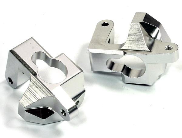 T8688SILVER Silver Billet Machined Caster Blocks for HPI Ken Block WR8 3.0 - Image 1