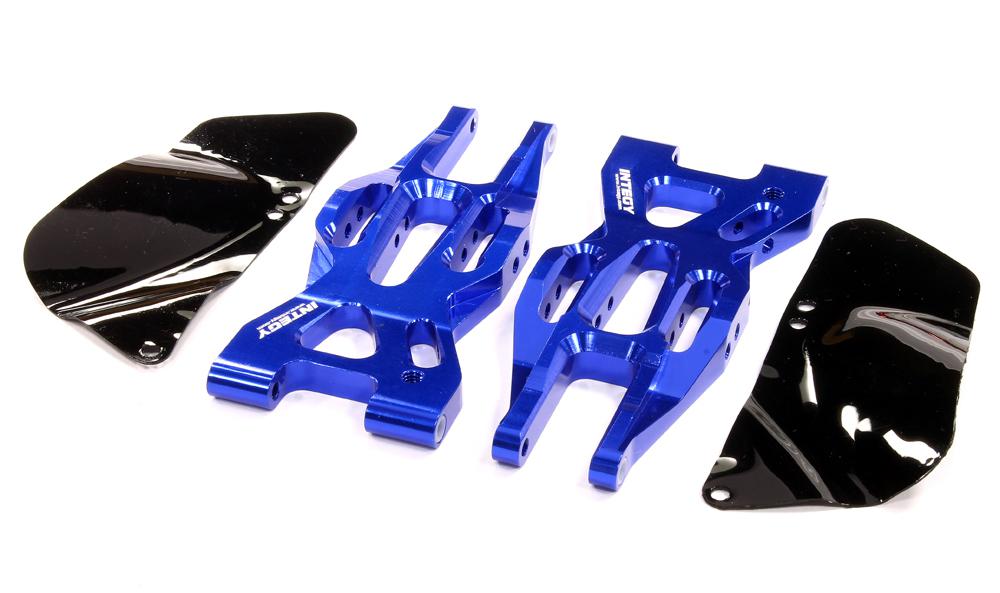 T8696BLUE Billet Machined Front Lower Suspension Arm for HPI 1/10 Bullet MT & Bullet ST - Image 1