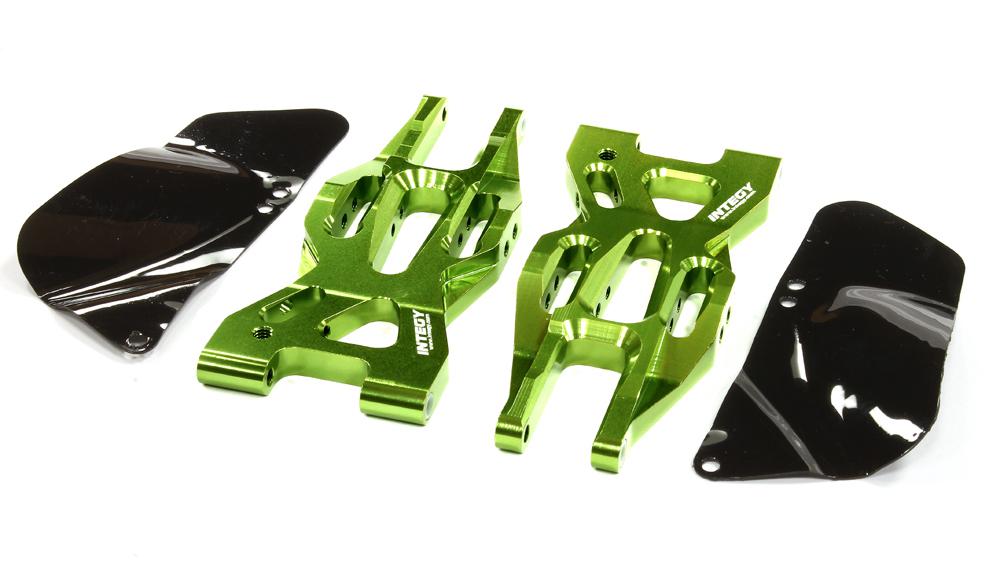 T8696GREEN Billet Machined Front Lower Suspension Arm for HPI 1/10 Bullet MT & Bullet ST - Image 1