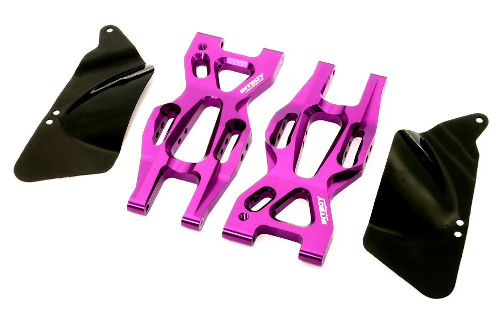 T8697PURPLE Billet Machined Rear Lower Suspension Arm for HPI 1/10 Bullet MT & Bullet ST - Image 1