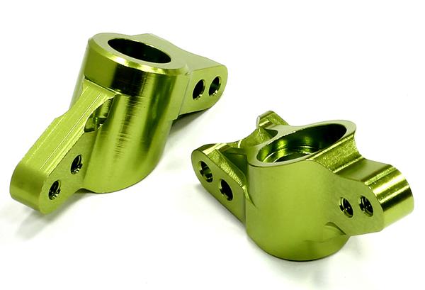 T8699GREEN Green Billet Machined Rear Hub Carriers for HPI 1/10 Scale Bullet MT & Bullet ST - Image 1