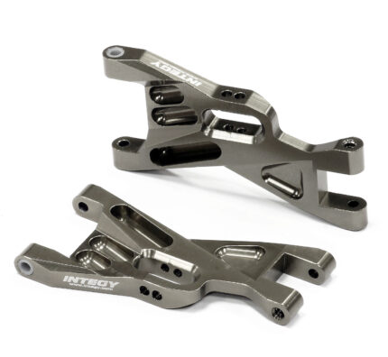 Grey Billet Machined Front Lower Suspension Arms for Traxxas 1/10 Bandit 2531X