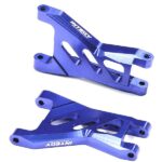 Blue Billet Machined Rear Lower Suspension Arms for Traxxas 1/10 Bandit 2750R